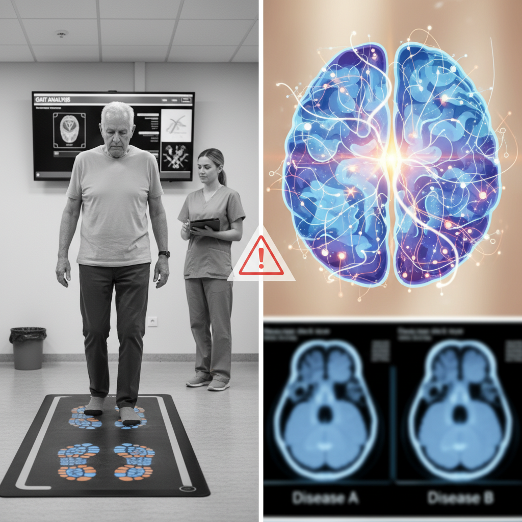 Cómo la forma de caminar puede dar pistas sobre enfermedades neurológicas parecidas