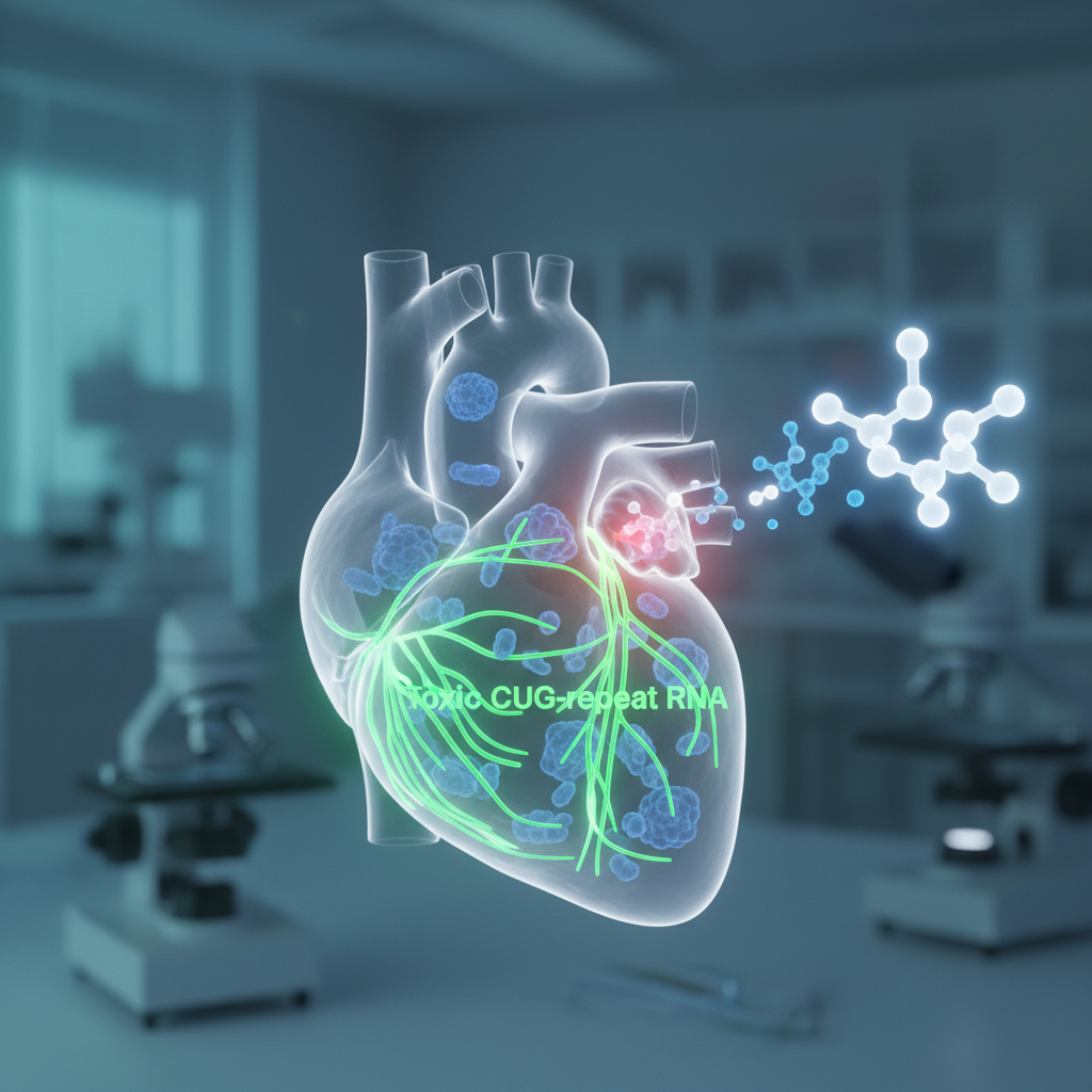 El ARN tóxico podría ser la pieza central del deterioro cardiaco en la distrofia miotónica tipo 1 — y eso refuerza una nueva ruta terapéutica