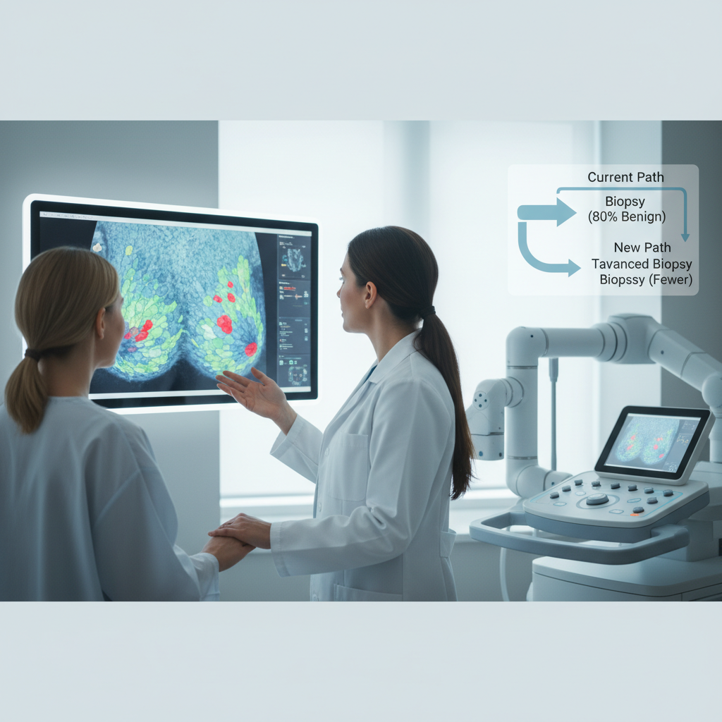 Una nueva imagen mamaria podría ayudar a evitar biopsias innecesarias, pero el verdadero reto sigue siendo distinguir mejor lo benigno de lo sospechoso