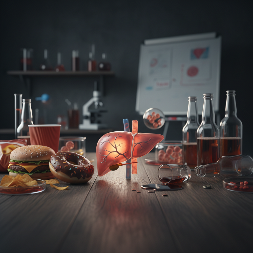 La dieta occidental y los episodios de binge drinking pueden golpear al hígado por partida doble, y la combinación podría ser peor que cada factor por separado